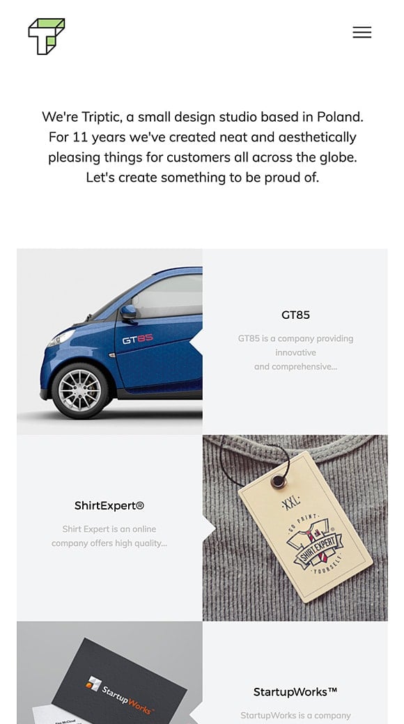 Portfolio of Triptic