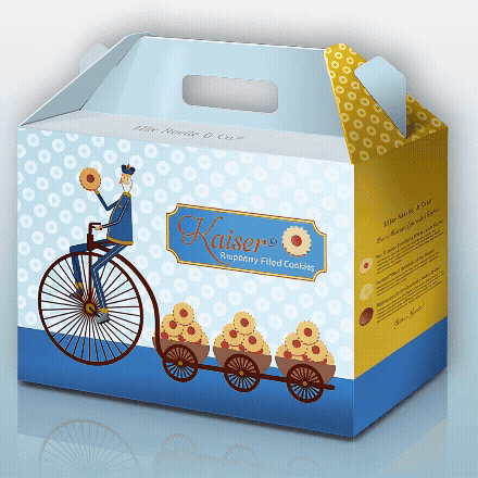 Kaiser Raspberry Filled Cookies – Package Design