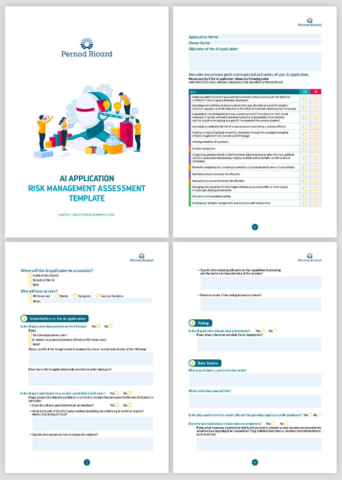 AI Application Risk Management Assessment Template - PDF interactif ...