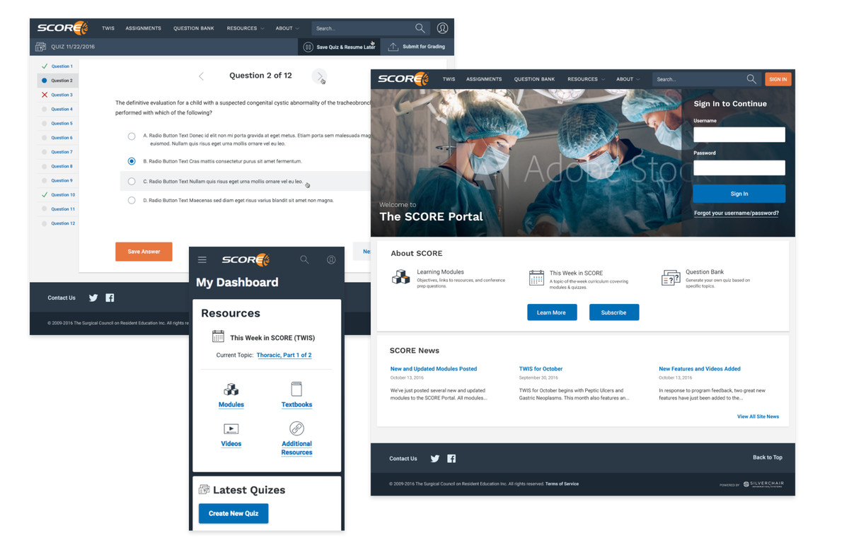 Scores Html Design SCORE Responsive Redesign - Zach Bruce - Zach Bruce