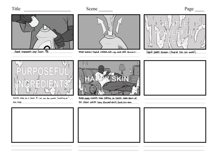 Commercial Storyboard Samples - N. COLIN DYER