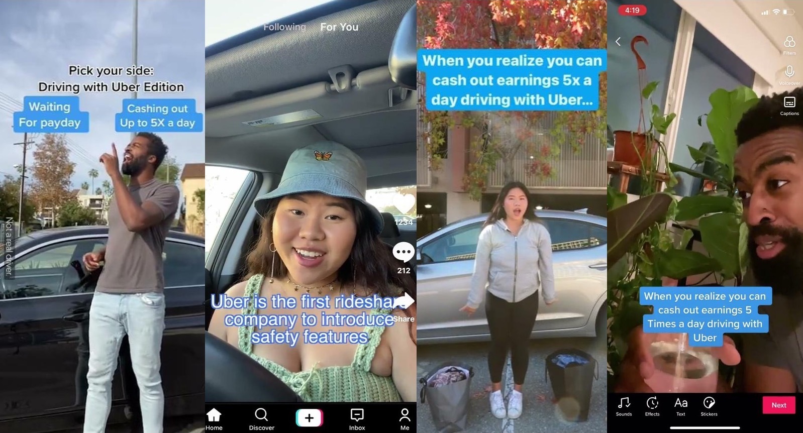 Uber: TikTok UGC Campaign
