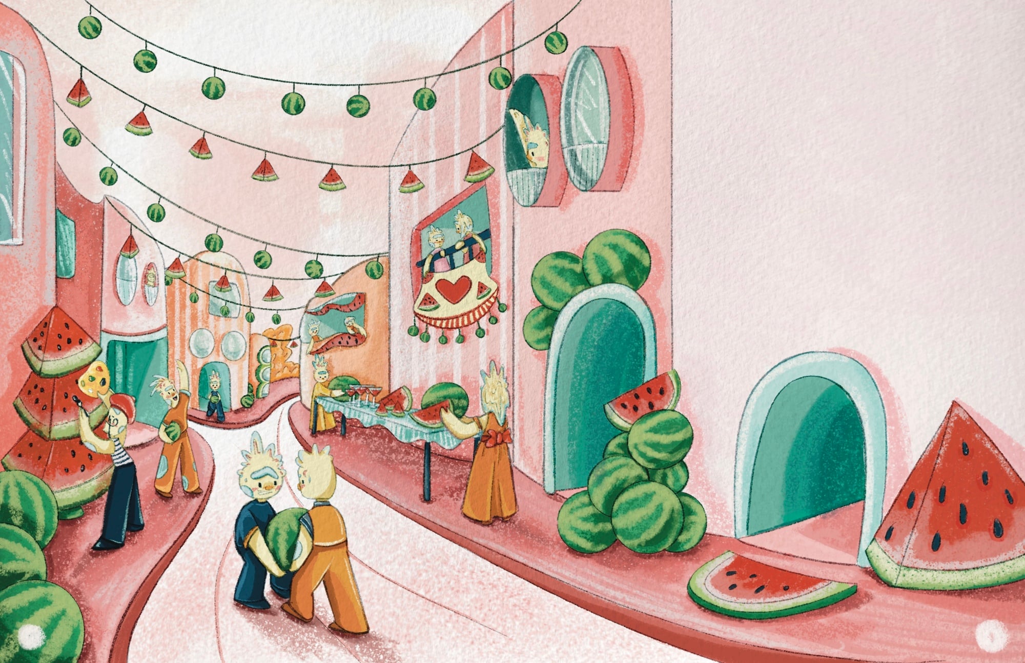 The Watermelon Festival on Planet Mars.