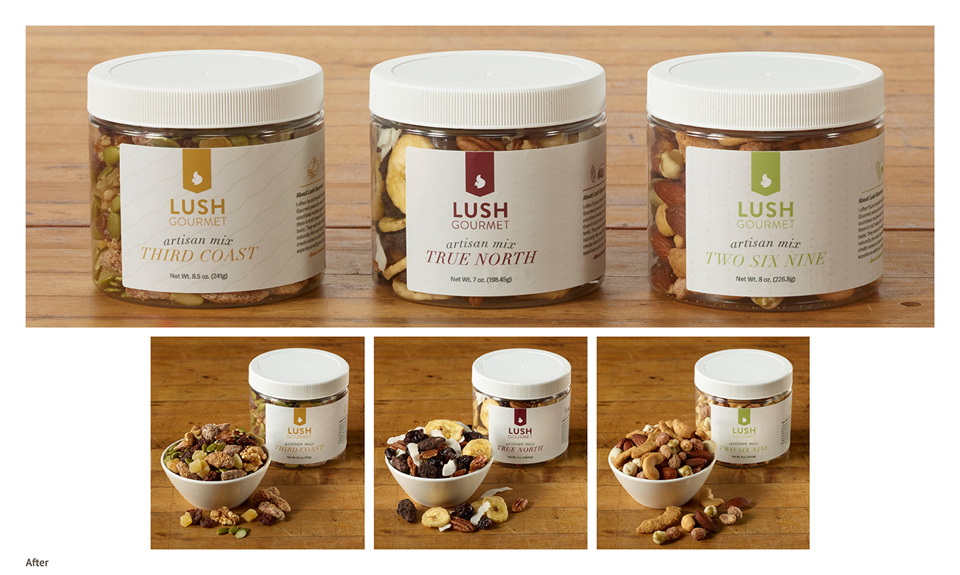 Lush Gourmet Foods Packaging Refresh