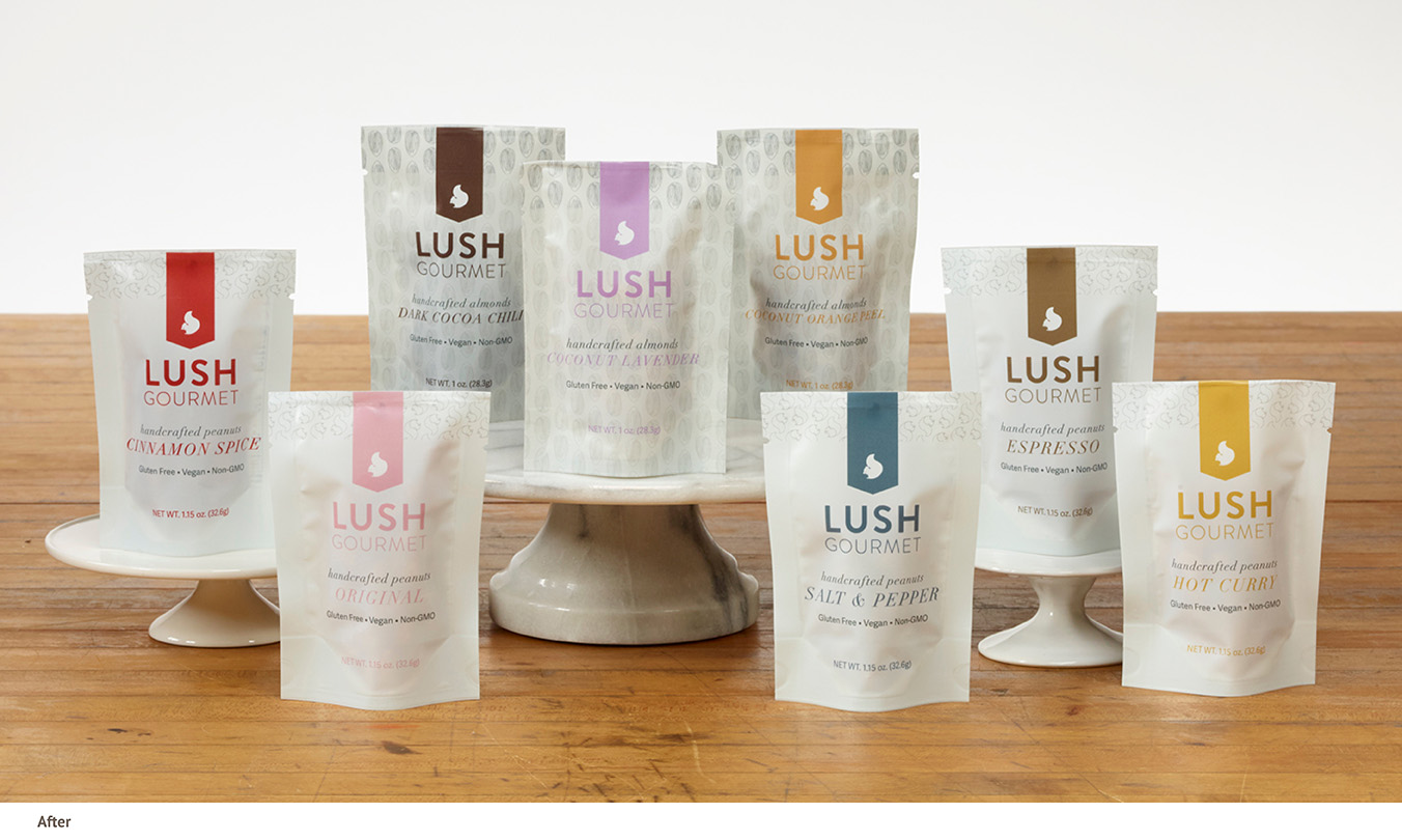 Lush Gourmet Foods Packaging Refresh