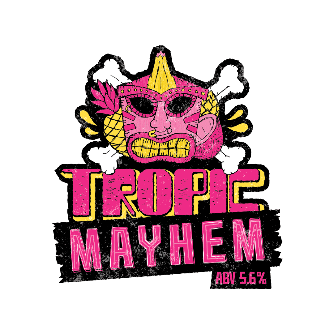 Tropic Mayhem Beer Collab Branding