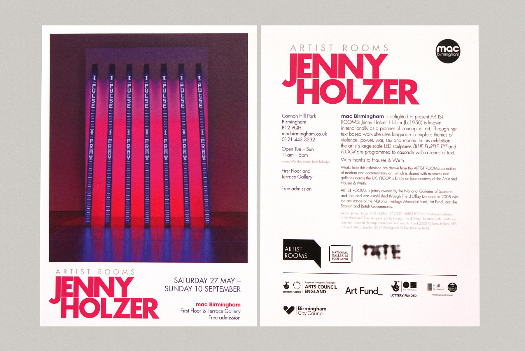 Jenny Holzer - Artist Rooms / mac Birmingham - ::::: Surely - a
