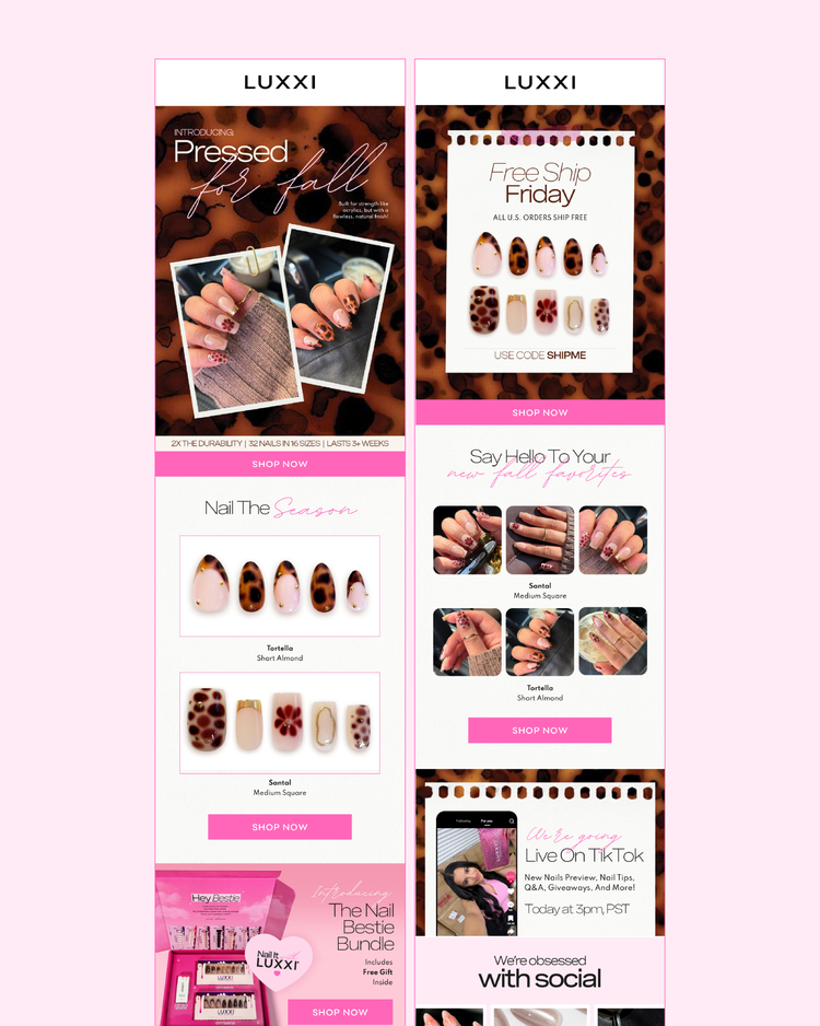 Nails Launch Luxxi Nails | Launch Graphics - Danielle Muntyan