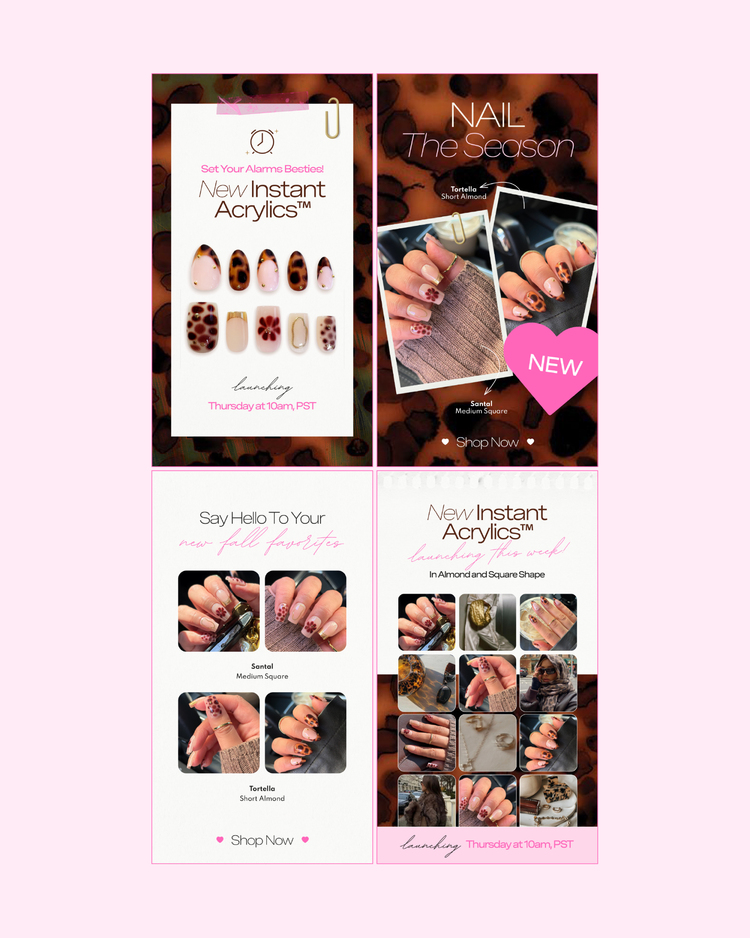 Nails Launch Luxxi Nails | Launch Graphics - Danielle Muntyan